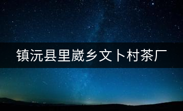 鎮(zhèn)沅縣里崴鄉(xiāng)文卜村茶廠