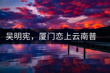 吳明憲，廈門戀上云南普洱茶