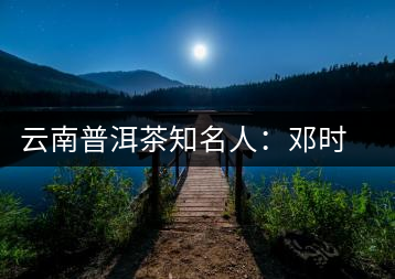 云南普洱茶知名人：鄧時海