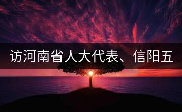 訪河南省人大代表、信陽五岳集團董事長胡鎮(zhèn)——茶鄉(xiāng)亦飄茶油香