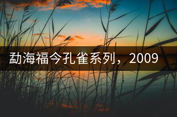 勐海福今孔雀系列，2009年尊享青餅