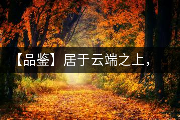 【品鑒】居于云端之上，把歲月“熟”透