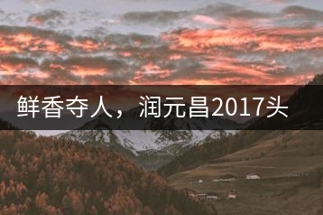 鮮香奪人，潤元昌2017頭采小青柑即將上市