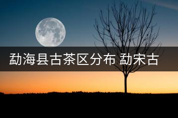 勐?？h古茶區(qū)分布 勐宋古茶山