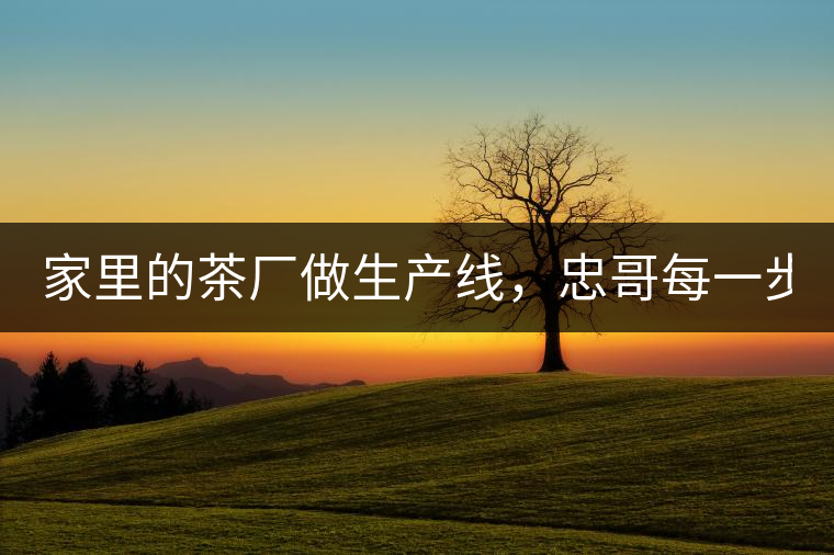 家里的茶廠做生產(chǎn)線，忠哥每一步都親自做，每個步驟...家里的茶廠做生產(chǎn)線，忠哥每一步都親自做，每個步驟都非常嚴謹！