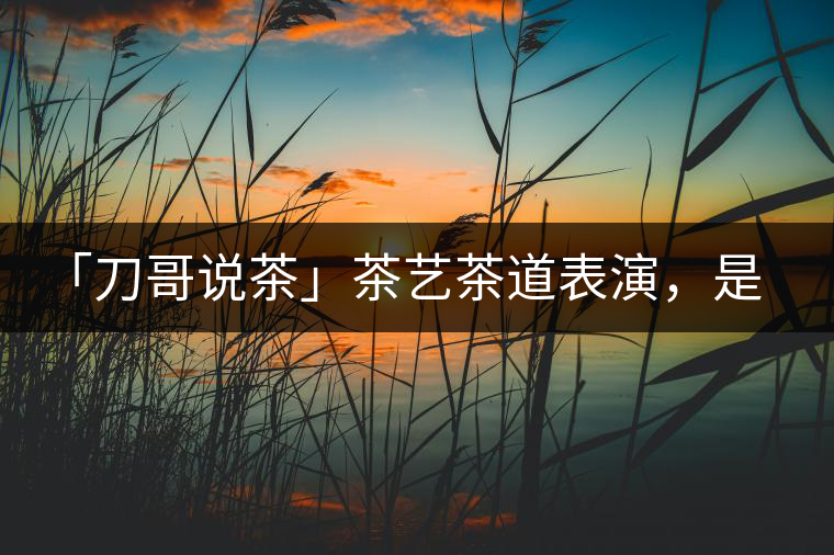 「刀哥說(shuō)茶」茶藝茶道表演，是裝還是文化？