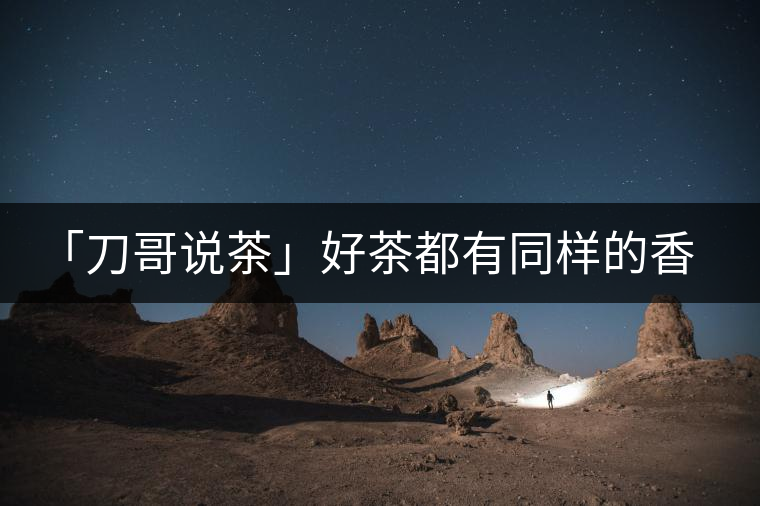 「刀哥說(shuō)茶」好茶都有同樣的香，破茶卻有不同的味