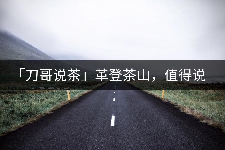 「刀哥說茶」革登茶山，值得說道的那些事