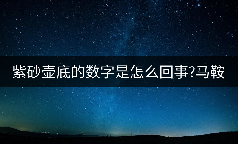 紫砂壺底的數(shù)字是怎么回事?馬鞍山的普洱茶品質(zhì)如何?紫砂壺底的數(shù)字是怎么回事？馬鞍山的普洱茶品質(zhì)如何？
