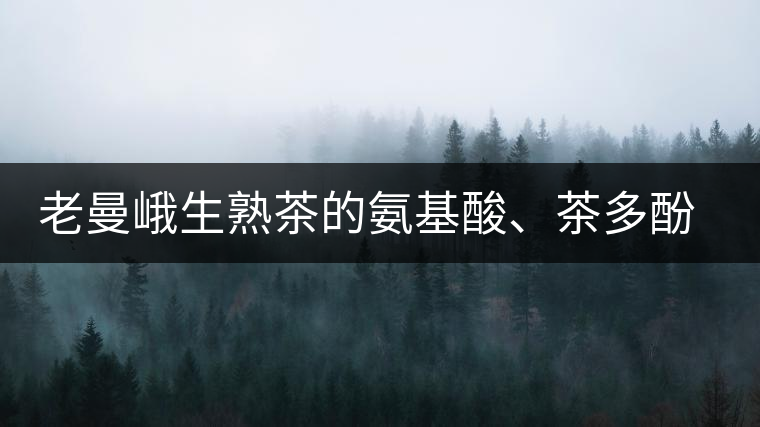 老曼峨生熟茶的氨基酸、茶多酚、酚氨比分析