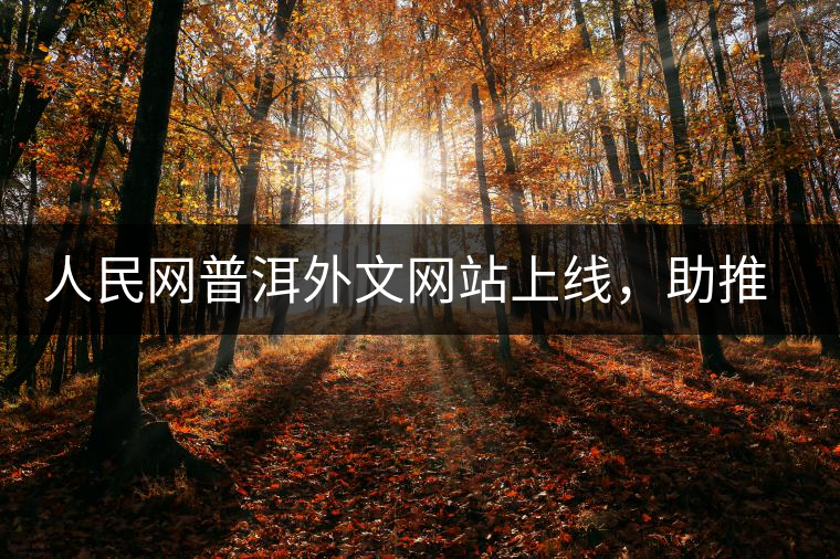 人民網(wǎng)普洱外文網(wǎng)站上線，助推普洱茶國(guó)際影響力