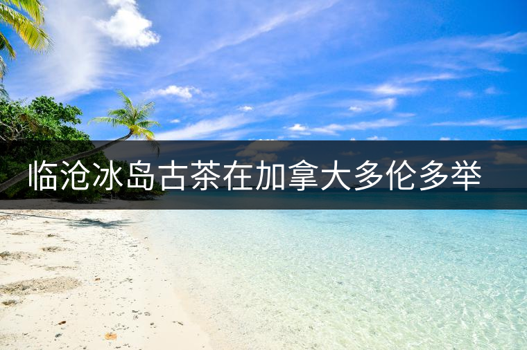 臨滄冰島古茶在加拿大多倫多舉辦品鑒會