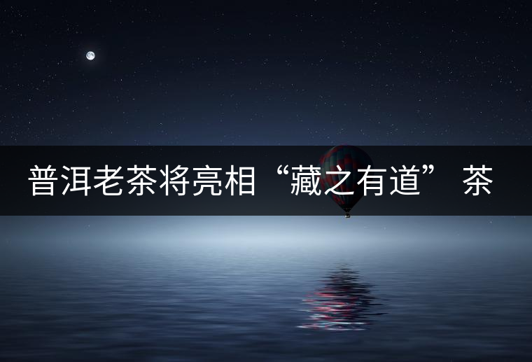 普洱老茶將亮相“藏之有道” 茶餅價(jià)比寶馬