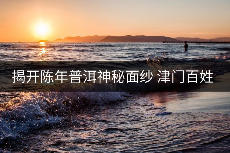 揭開陳年普洱神秘面紗 津門百姓迎來專業(yè)品鑒平臺