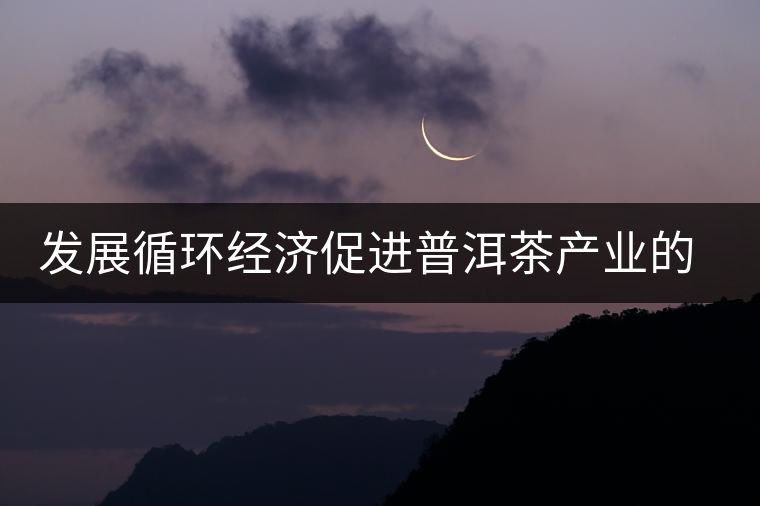 發(fā)展循環(huán)經(jīng)濟促進普洱茶產(chǎn)業(yè)的可持續(xù)發(fā)展