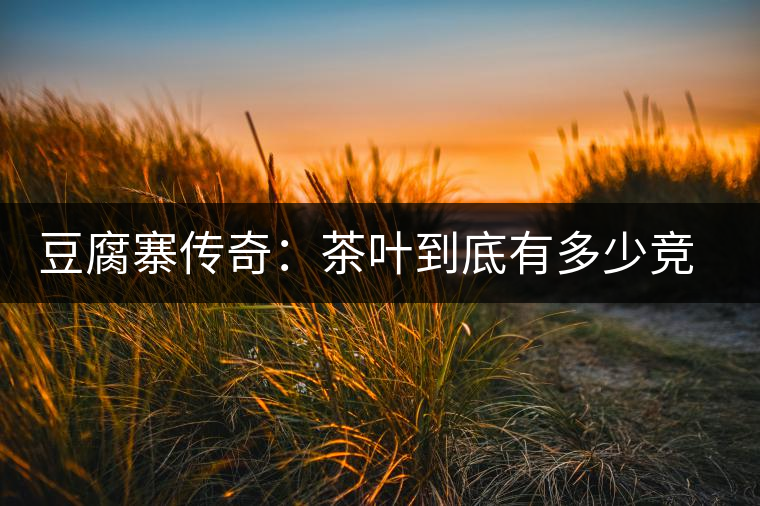 豆腐寨傳奇：茶葉到底有多少競爭者？