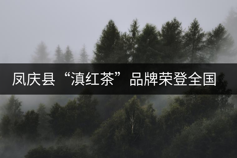 鳳慶縣“滇紅茶”品牌榮登全國(guó)區(qū)域品牌價(jià)值百?gòu)?qiáng)榜 鳳慶縣“滇紅茶”品牌榮登全國(guó)區(qū)域品牌價(jià)值百?gòu)?qiáng)榜