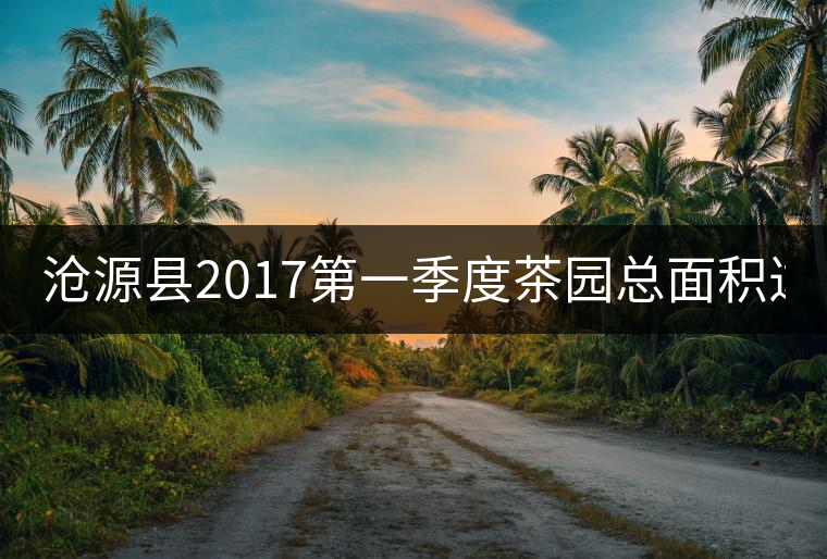 滄源縣2017第一季度茶園總面積達106712畝，農(nóng)業(yè)總產(chǎn)值2114.61萬元