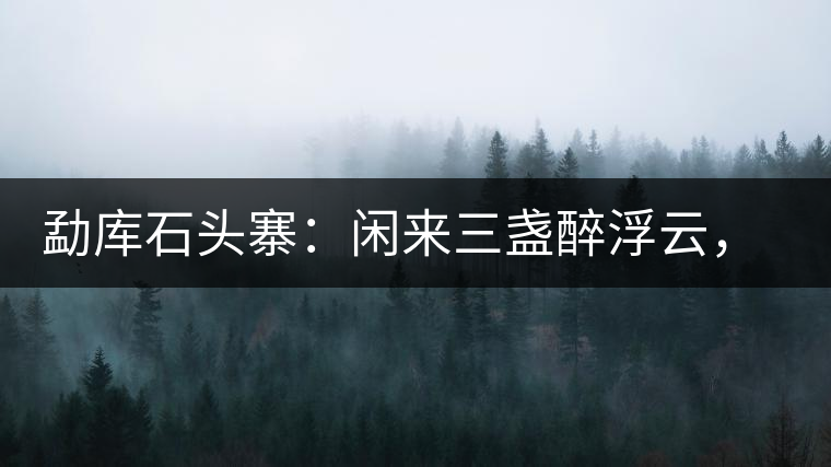 勐庫(kù)石頭寨：閑來(lái)三盞醉浮云，臥聽(tīng)流水弄錚琮