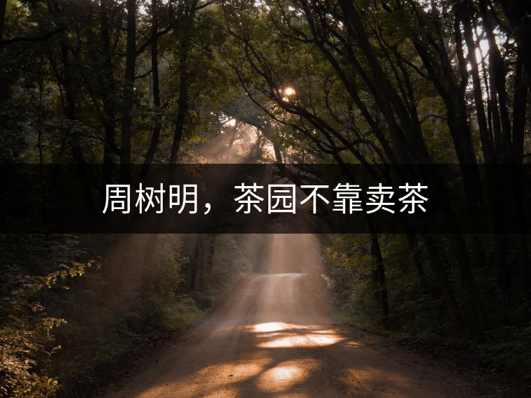 周樹(shù)明，茶園不靠賣(mài)茶