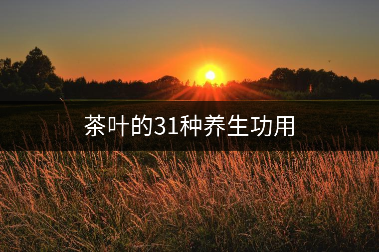 茶葉的31種養(yǎng)生功用 茶葉的31種養(yǎng)生功用