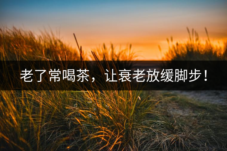 老了常喝茶，讓衰老放緩腳步！