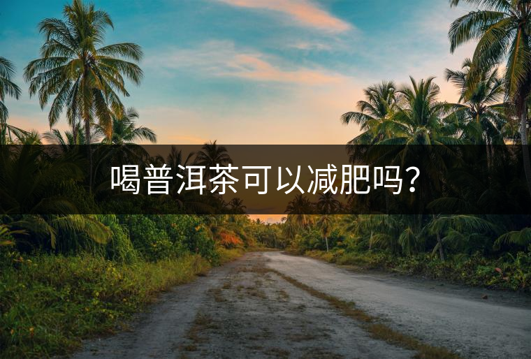 喝普洱茶可以減肥嗎？
