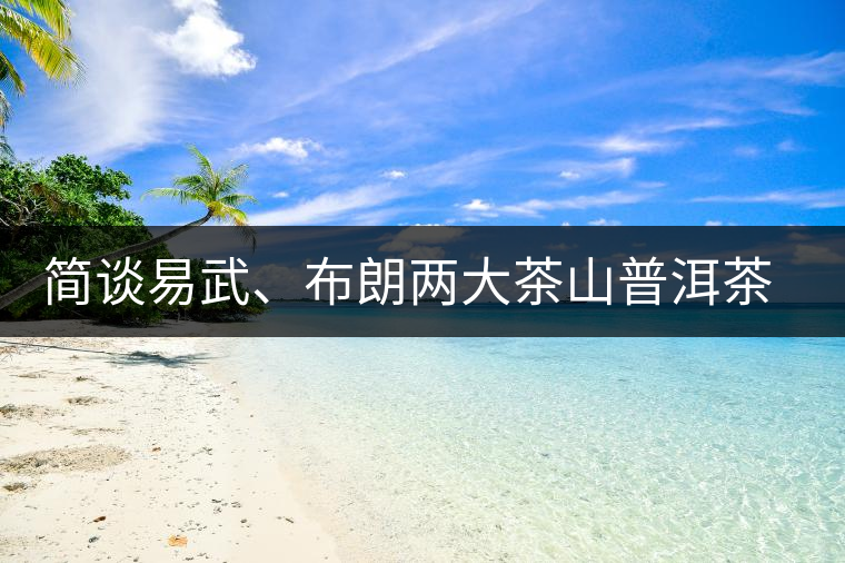 簡(jiǎn)談易武、布朗兩大茶山普洱茶風(fēng)格