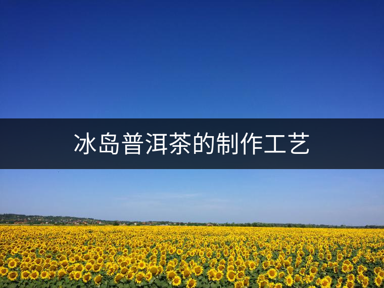 冰島普洱茶的制作工藝