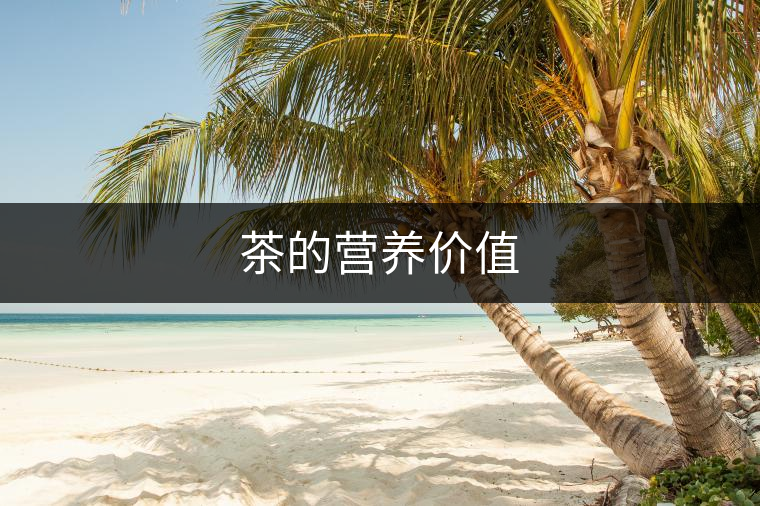 茶的營養(yǎng)價值