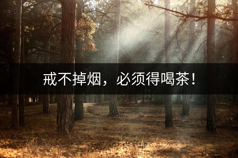 戒不掉煙，必須得喝茶！