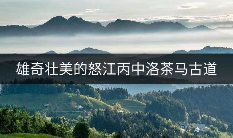 雄奇壯美的怒江丙中洛茶馬古道 雄奇壯美的怒江丙中洛茶馬古道