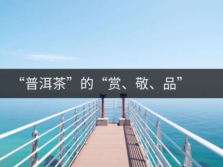 “普洱茶”的“賞、敬、品” 銘茶案坊