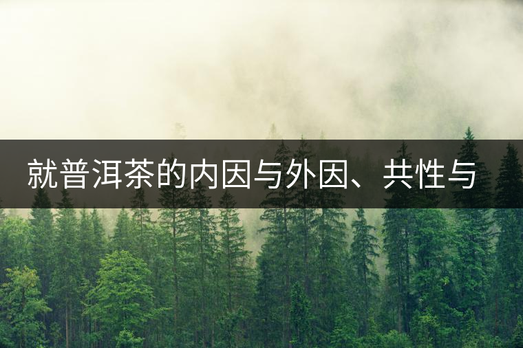 就普洱茶的內(nèi)因與外因、共性與個(gè)性復(fù)茶友