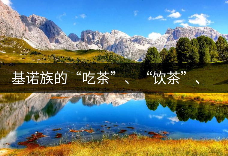 基諾族的“吃茶”、“飲茶”、“喝茶”與“敬茶”