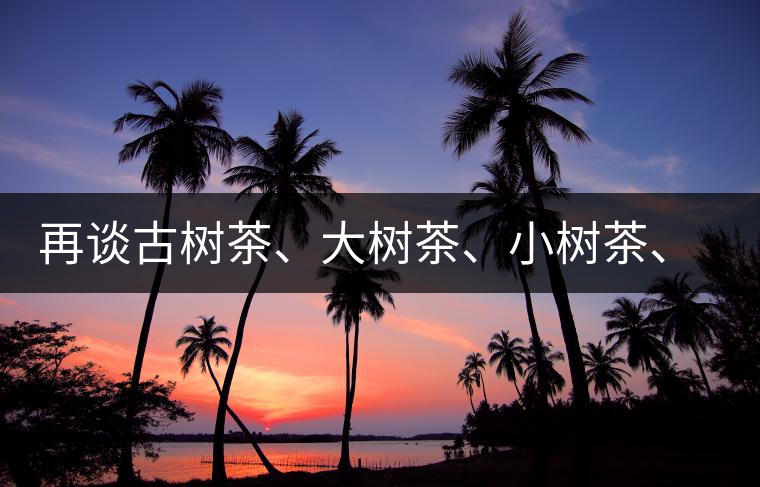 再談古樹(shù)茶、大樹(shù)茶、小樹(shù)茶、臺(tái)樹(shù)茶…