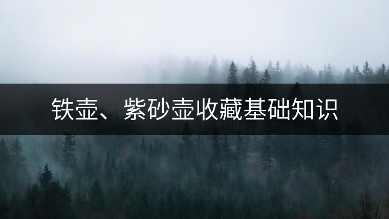 鐵壺、紫砂壺收藏基礎(chǔ)知識