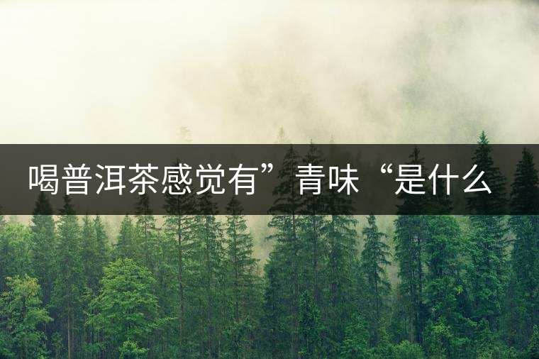 喝普洱茶感覺有”青味“是什么原因？