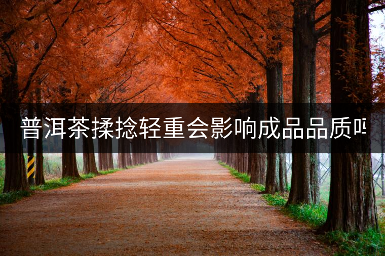 普洱茶揉捻輕重會(huì)影響成品品質(zhì)嗎？