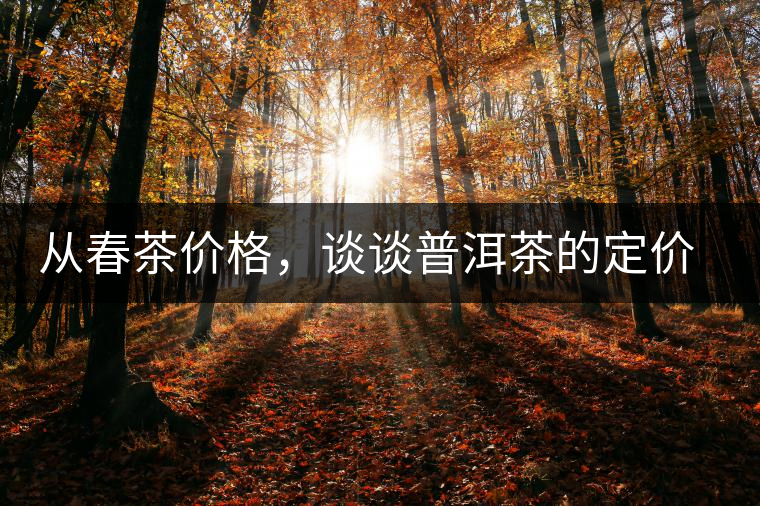 從春茶價格，談?wù)勂斩璧亩▋r權(quán)