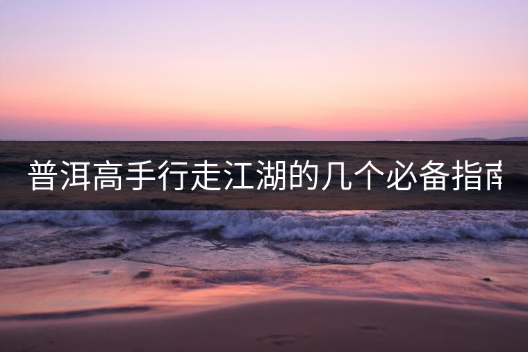 普洱高手行走江湖的幾個必備指南！