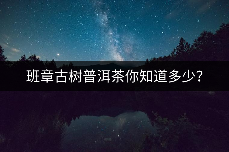 班章古樹(shù)普洱茶你知道多少？