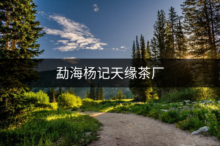 勐海楊記天緣茶廠 勐海楊記天緣茶廠