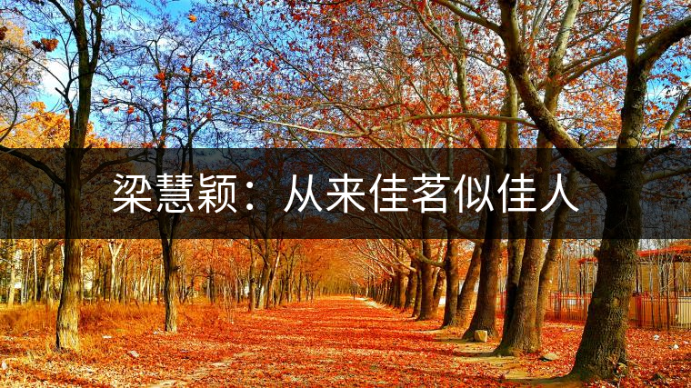 梁慧穎：從來(lái)佳茗似佳人