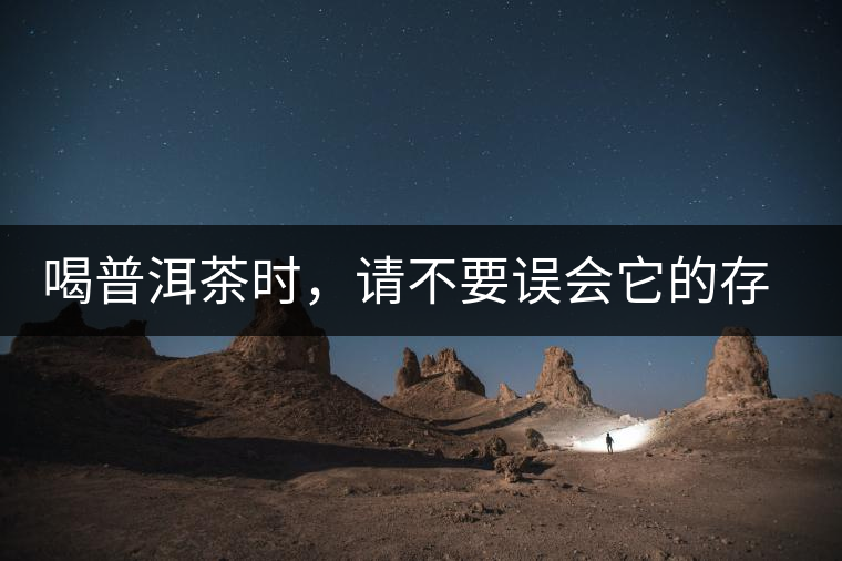 喝普洱茶時，請不要誤會它的存在