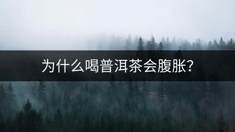 為什么喝普洱茶會(huì)腹脹？