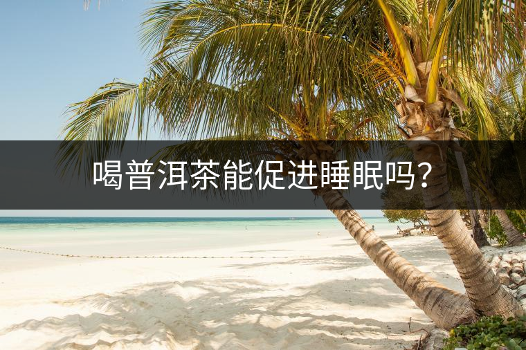 喝普洱茶能促進睡眠嗎？