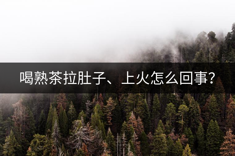 喝熟茶拉肚子、上火怎么回事？