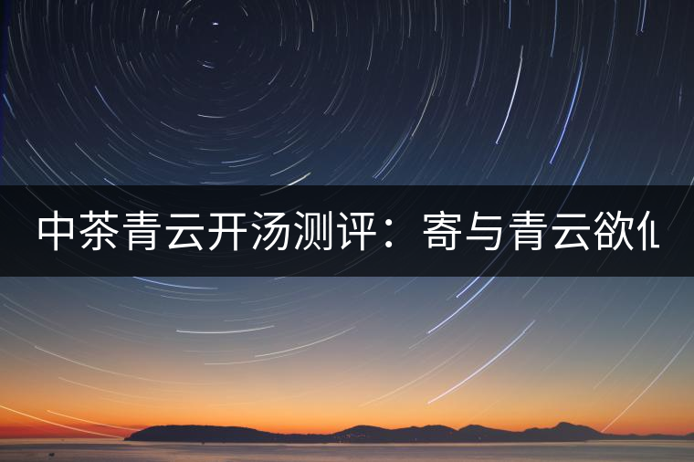 中茶青云開湯測(cè)評(píng)：寄與青云欲仙客 一甌相映兩無塵