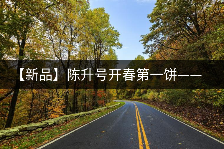 【新品】陳升號開春第一餅——“青云”即將上線